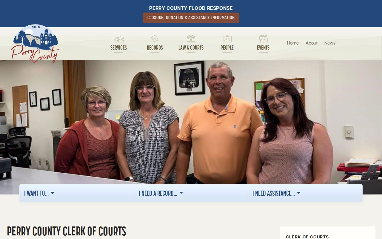 Perry County court docket Clerk of Courts records
