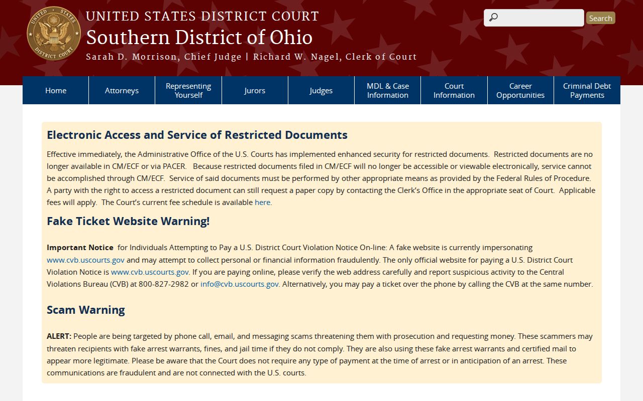 Perry County Roseville court record jurisdiction context from a federal court source